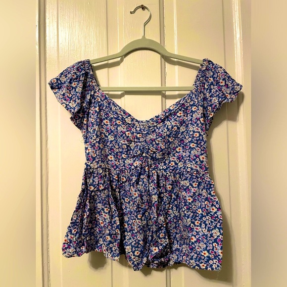 2 for $6 Babydoll, dizzy floral blouse - Picture 1 of 8